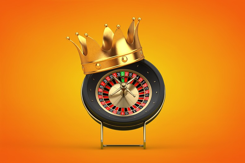 3D Crown on Roulette Wheel