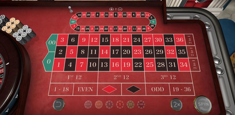 American Roulette Table Screenshot