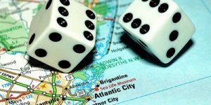 Atlantic City Map and Dice