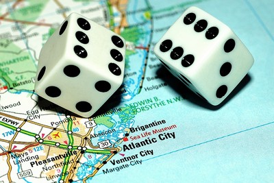 Atlantic City Map and Dice