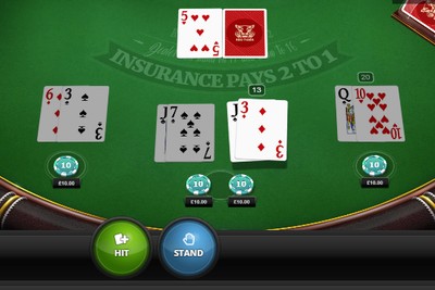 Blackjack Split Jacks Hand