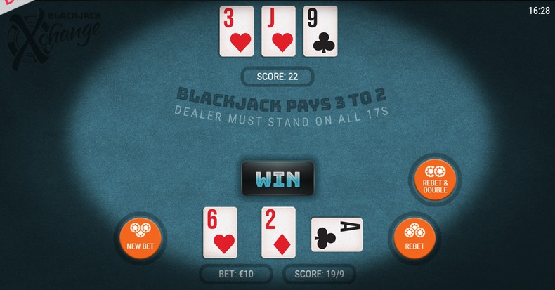 Blackjack Xchange Doubled Down