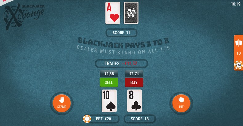 Blackjack Xchange with a Split Pair