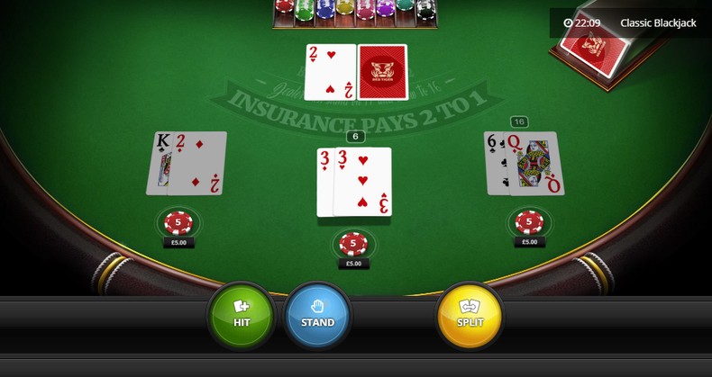 Blackjack with a Pair of 3s