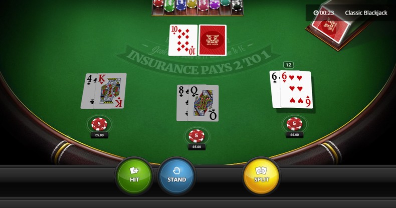 Blackjack with a Pair of 6s