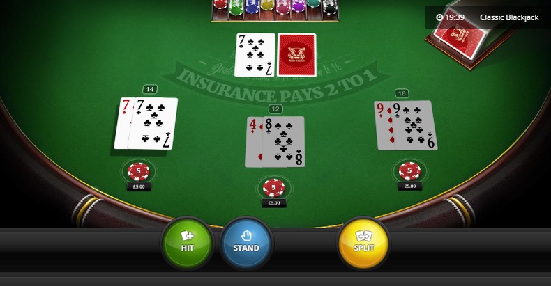 Blackjack with a Pair of 7s