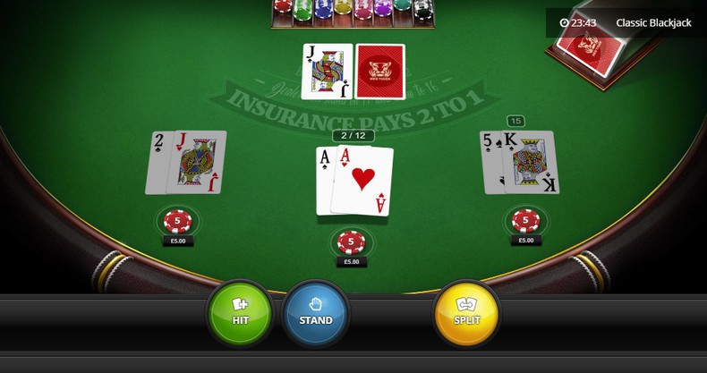 Blackjack with a Pair of Aces