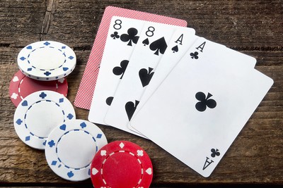 Dead Man's Hand Cards and Poker Chips