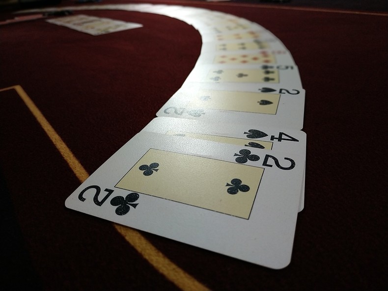 Fan of Low Value Playing Cards