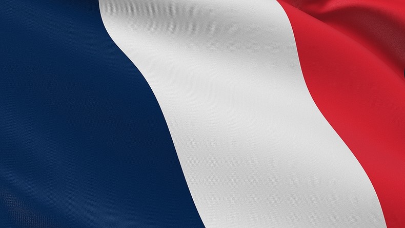 French Flag Angled Close Up