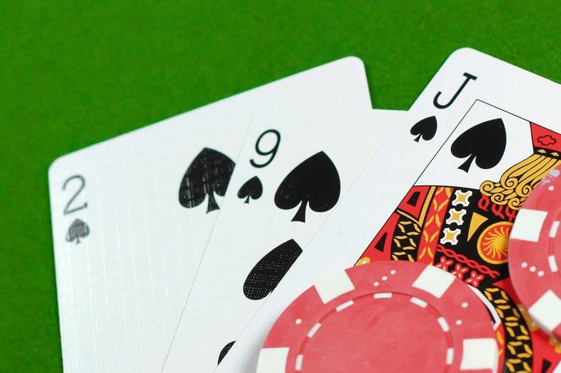 Jack, Nine, and Two of Spades