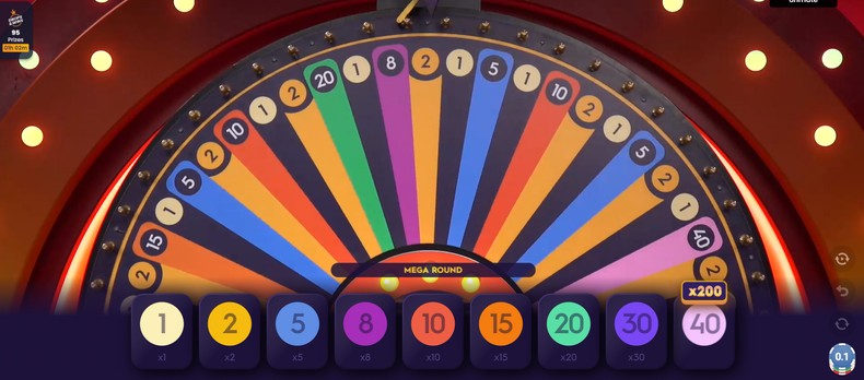 Live Mega Wheel with Drops & Wins
