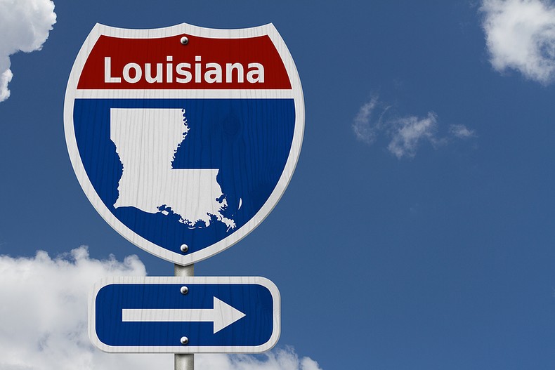 Louisiana Road Sign