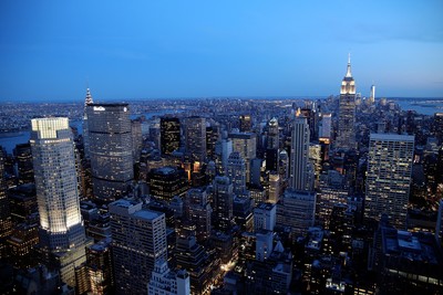 New York Skyscrapers at Night