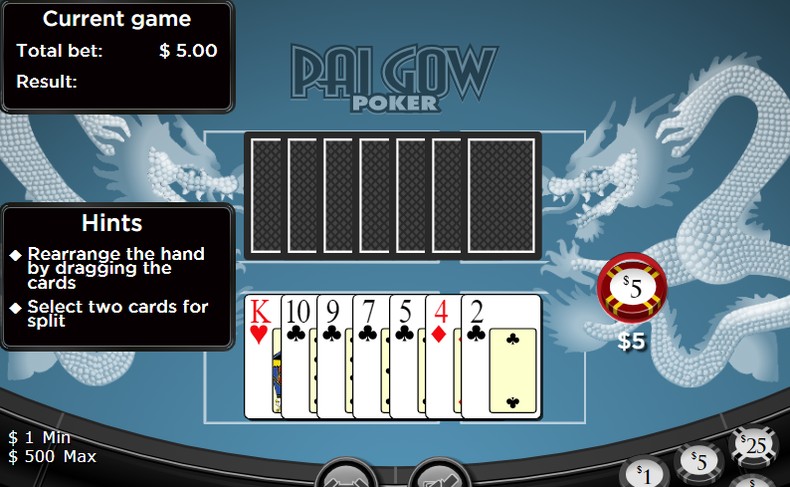 Pai Gow Poker Dealt Hand