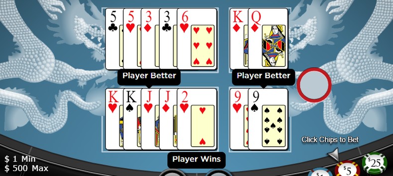 Pai Gow Poker Hand with Three Pairs