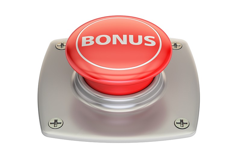 Red 3D Bonus Button