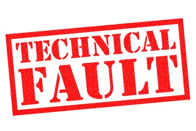 Technical Fault Red Stamp