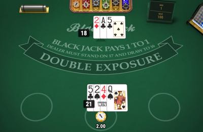 Double Exposure Blackjack screenshot