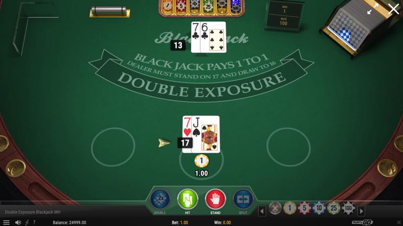 Double Exposure Blackjack screenshot